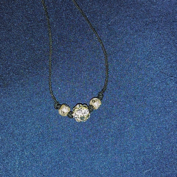 Handcrafted Rhinestone Cord Choker FREE with any purchase - Picture 5 of 5